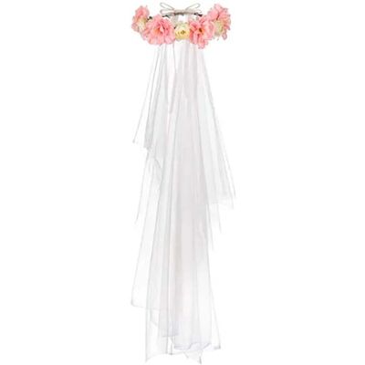 Pricenet Blumenkranz mit Schleier - Hochzeitsaccessoire Pricenet Blumenkranz mit Schleier - Hochzeitsaccessoire
