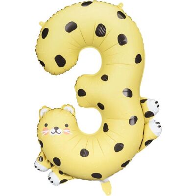 PartyDeco Gelber Gepard Folienballon - Partyballon PartyDeco Gelber Gepard Folienballon - Partyballon