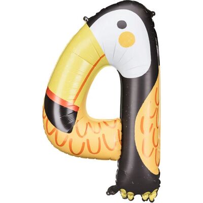PartyDeco Modèle FB163-4 Ballon en foil Tukan Jaune - Décoration de Fête - Publicité PartyDeco Modèle FB163-4 Ballon en foil Tukan Jaune - Décoration de Fête - Publicité