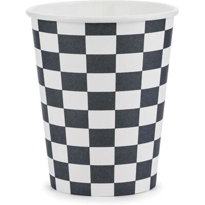 PartyDeco KPP74-EU1 Einwegbecher - Karomuster-Flagge - 220 ml PartyDeco KPP74-EU1 Einwegbecher - Karomuster-Flagge - 220 ml