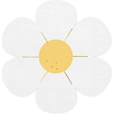 PartyDeco - SPK36 - Daisy - Giallo - Paper Napkins PartyDeco - SPK36 - Daisy - Giallo - Paper Napkins