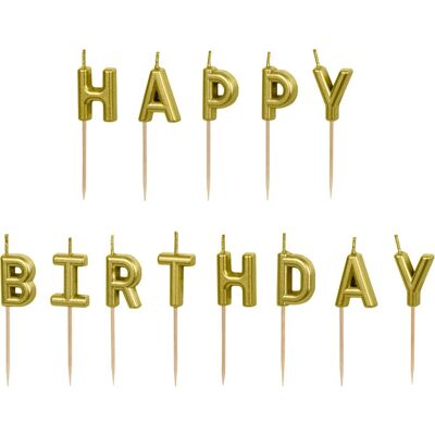 PartyDeco - SCS-13-019 - Kultainen - 7 cm - cake candles PartyDeco - SCS-13-019 - Kultainen - 7 cm - cake candles
