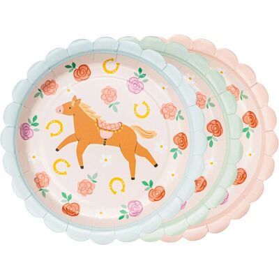 PartyDeco Pony Pferd Party Pappplatten - Einweg PartyDeco Pony Pferd Party Pappplatten - Einweg