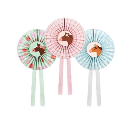 PartyDeco RPK29 Partydekoration - Pferde, Bunt, 35cm PartyDeco RPK29 Partydekoration - Pferde, Bunt, 35cm