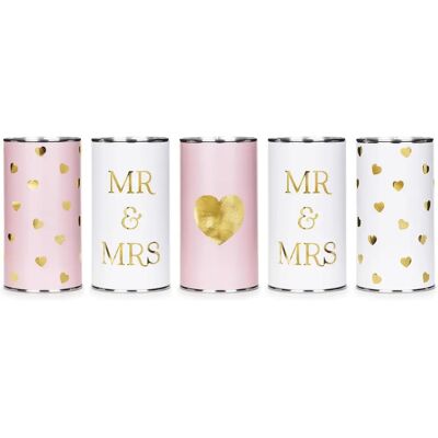 Pricenet Ślubne słoiki Mr & Mrs - 14x7 cm - Słoiki ślubne Pricenet Ślubne słoiki Mr & Mrs - 14x7 cm - Słoiki ślubne