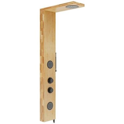 Corsan - B-001MBL - Korpus z drewna bambusowego - Czarny - Panel prysznicowy Corsan - B-001MBL - Korpus z drewna bambusowego - Czarny - Panel prysznicowy