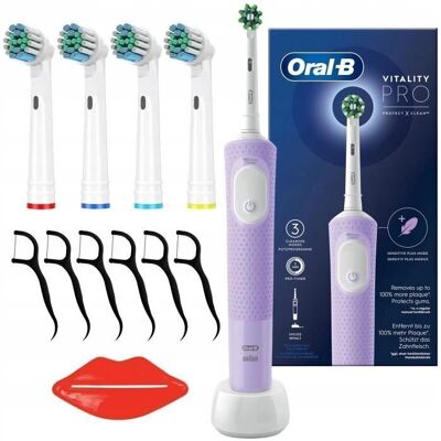 Elektryczna szczoteczka do zębów Oral-B Vitality PRO Protect X Fioletowa - Szczoteczka elektryczna Elektryczna szczoteczka do zębów Oral-B Vitality PRO Protect X Fioletowa - Szczoteczka elektryczna