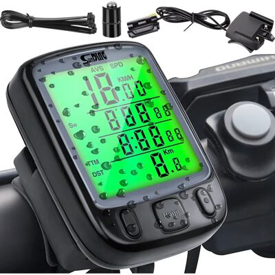 TechSolz - LR Trizand 18666 - Podświetlane LCD - Licznik rowerowy TechSolz - LR Trizand 18666 - Podświetlane LCD - Licznik rowerowy
