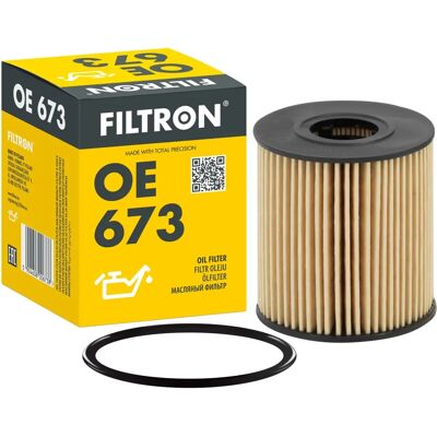 Filtro de aceite OE 673 de Filtron - Compatible con Citroën, Mitsubishi, Peugeot, Ford, Land Rover, Fiat, Toyota, Jaguar, Volvo, Opel Filtro de aceite OE 673 de Filtron - Compatible con Citroën, Mitsubishi, Peugeot, Ford, Land Rover, Fiat, Toyota, Jaguar, Volvo, Opel