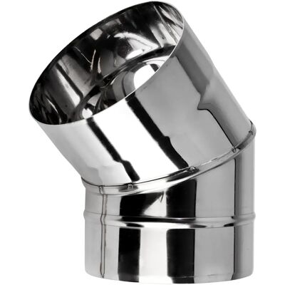 KRATKI Kąt 45° z kwasoodpornej blachy 150 mm - Elbow KRATKI Kąt 45° z kwasoodpornej blachy 150 mm - Elbow