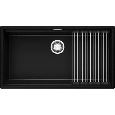 Évier Primagran noir sous plan - Grande cuve XXL, Système multi-niveaux - Publicité Évier Primagran noir sous plan - Grande cuve XXL, Système multi-niveaux - Publicité