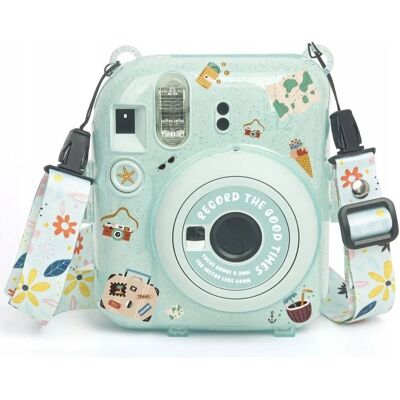 Loveinstant - Instax Mini 12 - Zielony Glitter - Pokrowiec Loveinstant - Instax Mini 12 - Zielony Glitter - Pokrowiec