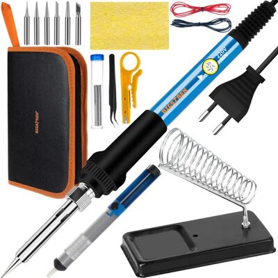 Bigstren - 60W-200-450 - 60W 200-450°C - 6 puntas - kit de soldadura Bigstren - 60W-200-450 - 60W 200-450°C - 6 puntas - kit de soldadura