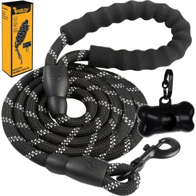 Northix Reflektierende Hundeleine mit Beutelhalter - 5 m Northix Reflektierende Hundeleine mit Beutelhalter - 5 m
