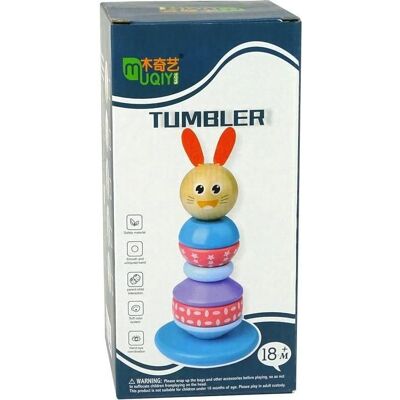 Leantoys - Drewniana piramidka wieża - Multicolor - Toy Leantoys - Drewniana piramidka wieża - Multicolor - Toy