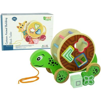 Leantoys - Turtle Sorter - Wooden - Pull Toy - Toy Leantoys - Turtle Sorter - Wooden - Pull Toy - Toy