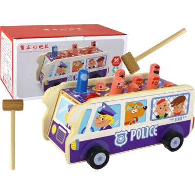 Lean Toys Holz Arcade Spiel Dodgeball Polizei Bus - Arcade Game Lean Toys Holz Arcade Spiel Dodgeball Polizei Bus - Arcade Game