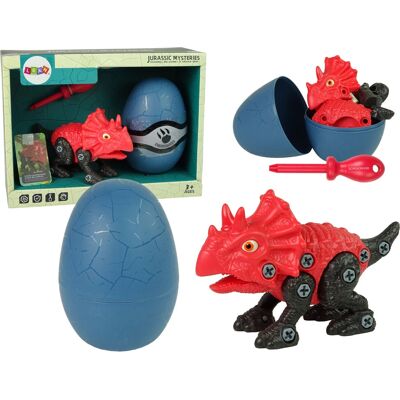 Lean Toys Triceratops Dinosaurier-Set Ei DIY mit Schraubenzieher Lean Toys Triceratops Dinosaurier-Set Ei DIY mit Schraubenzieher