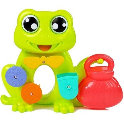 Zestaw do kąpieli z wodospadem z żabą Lean Toys - Zestaw do kąpieli Zestaw do kąpieli z wodospadem z żabą Lean Toys - Zestaw do kąpieli