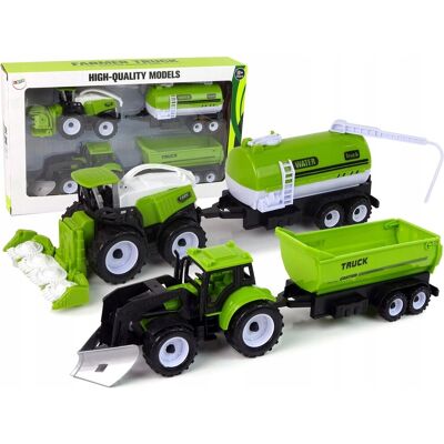 Lean Toys Landwirtschaftsfahrzeug-Set Traktoren & Anhänger - Spielzeugbauernhof Lean Toys Landwirtschaftsfahrzeug-Set Traktoren & Anhänger - Spielzeugbauernhof