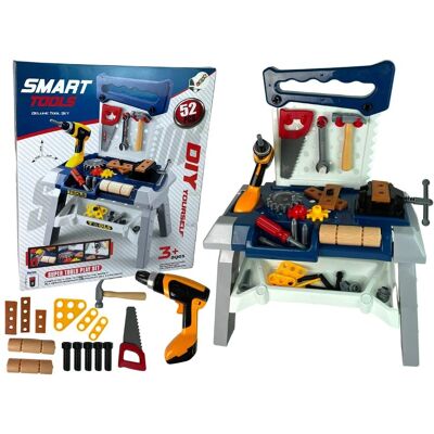 Lean Toys Kinderwerkbank - Bohrmaschine mit Zubehör Lean Toys Kinderwerkbank - Bohrmaschine mit Zubehör