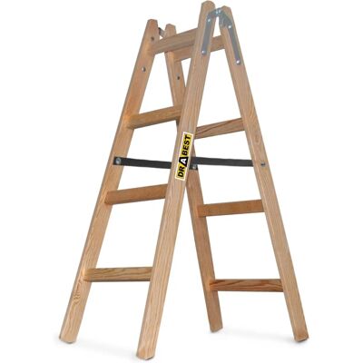 Drabest Pro Holzleiter - 150 kg, 4 Příčky Žebřík Drabest Pro Holzleiter - 150 kg, 4 Příčky Žebřík