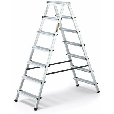 Drabest - Aluminium Haushalts-Leiter - Doppelseitig - 125 kg - Ladder Drabest - Aluminium Haushalts-Leiter - Doppelseitig - 125 kg - Ladder