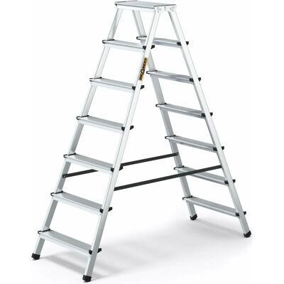 Drabest - Aluminium Haushalts-Leiter - Doppelseitig - 125 kg - Ladder Drabest - Aluminium Haushalts-Leiter - Doppelseitig - 125 kg - Ladder