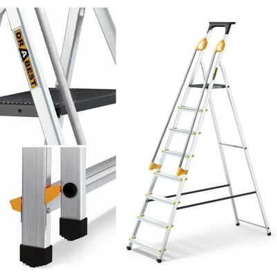 Drabest Pro - Aluminium - 8-Stufen - 150 kg - Ladder Drabest Pro - Aluminium - 8-Stufen - 150 kg - Ladder