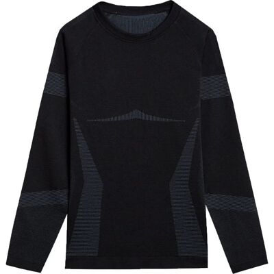4F F113 Tiefschwarz Thermoaktives Sweatshirt - Sweatshirt 4F F113 Tiefschwarz Thermoaktives Sweatshirt - Sweatshirt