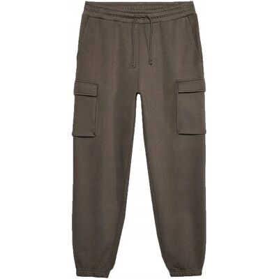 Outhorn Khaki Wysoka Talia Swobodne Spodnie Outhorn Khaki Wysoka Talia Swobodne Spodnie