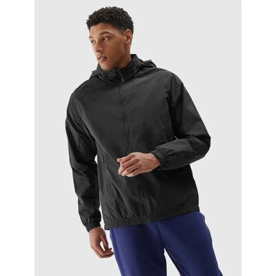 Jachetă Neagră cu Glugă pentru Bărbați 4F - Îmbrăcăminte Casual și Sport Jachetă Neagră cu Glugă pentru Bărbați 4F - Îmbrăcăminte Casual și Sport