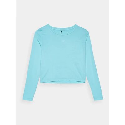 4F Blau Schnelltrocknendes Langarm-T-Shirt - Sport 4F Blau Schnelltrocknendes Langarm-T-Shirt - Sport