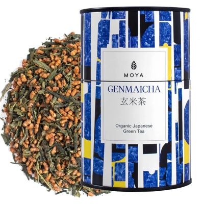 Moya Matcha Bio Genmaicha Zelený Čaj 60g - Zelený Čaj s Rýží Moya Matcha Bio Genmaicha Zelený Čaj 60g - Zelený Čaj s Rýží