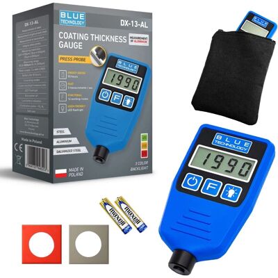 Blue Technology DX-13-AL Mesureur d'épaisseur de peinture - Acier, aluminium - Publicité Blue Technology DX-13-AL Mesureur d'épaisseur de peinture - Acier, aluminium - Publicité