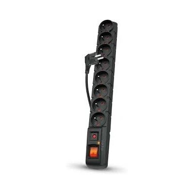 HSK Data Steckerleiste - 8 Steckdosen - Schwarz HSK Data Steckerleiste - 8 Steckdosen - Schwarz
