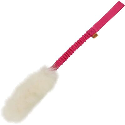 Dingo Szarpak - rose - 50-65 cm - fourrure d’agneau naturelle - jouet pour chien - Publicité Dingo Szarpak - rose - 50-65 cm - fourrure d’agneau naturelle - jouet pour chien - Publicité