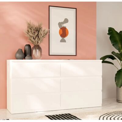 FORTE - Edmore - White - Chest of drawers FORTE - Edmore - White - Chest of drawers