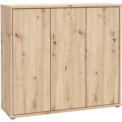 Forte Alice Springs Shoe Cabinet - Brown, 109.2cm wide Forte Alice Springs Shoe Cabinet - Brown, 109.2cm wide