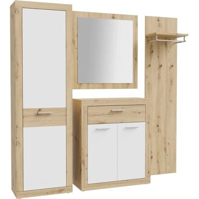 Forte Baccio Garderobenspiegel - Garderobenspiegel, braun, Rahmenoptik, 83x88cm Forte Baccio Garderobenspiegel - Garderobenspiegel, braun, Rahmenoptik, 83x88cm