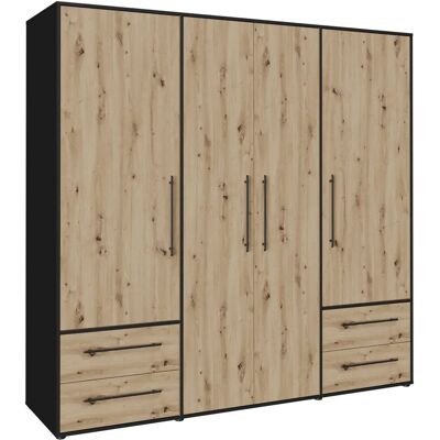Forte Mokkaris 4-türen Schrank - Schrank Forte Mokkaris 4-türen Schrank - Schrank