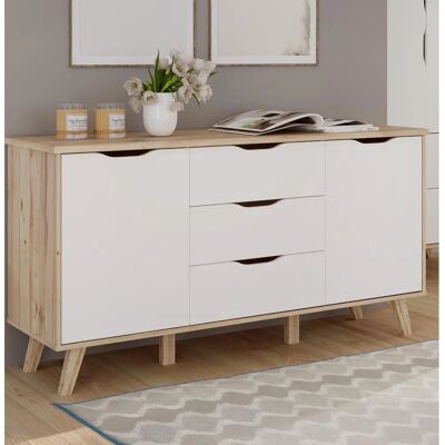 FORTE Vankka Sideboard - 3D Türen & Schubladen FORTE Vankka Sideboard - 3D Türen & Schubladen