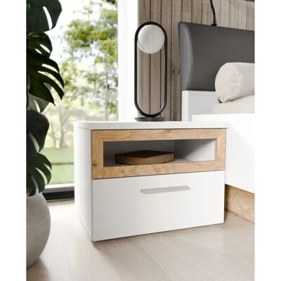 FORTE MAYACUS Nachttisch - Moderner Nachttisch mit Schublade FORTE MAYACUS Nachttisch - Moderner Nachttisch mit Schublade
