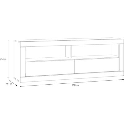 Forte Lefkadas Weiß TV-Board - Sideboard Forte Lefkadas Weiß TV-Board - Sideboard
