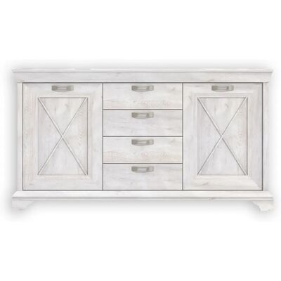 Forte Kashmir Weiß Highboard - Möbel Forte Kashmir Weiß Highboard - Möbel