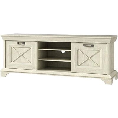 FORTE Kashmir TV-Schrank - Pinia Weiß, 147.4cm Breit, Modernes Design FORTE Kashmir TV-Schrank - Pinia Weiß, 147.4cm Breit, Modernes Design