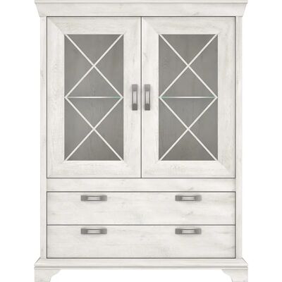 Forte 123x162.3x48.2cm Weiß Highboard - Sideboard Forte 123x162.3x48.2cm Weiß Highboard - Sideboard