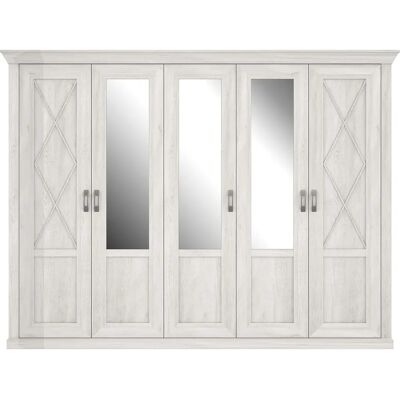 FORTE Kashmir Kleiderschrank - Landhausstil - 5-türig FORTE Kashmir Kleiderschrank - Landhausstil - 5-türig
