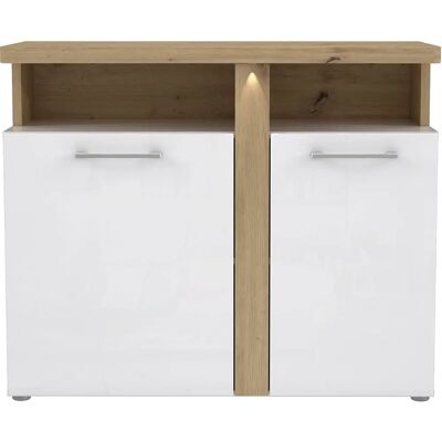 Sideboard Forte Weiss / Artisan Eiche - Modern MDF, Soft-Close, EU Sideboard Forte Weiss / Artisan Eiche - Modern MDF, Soft-Close, EU