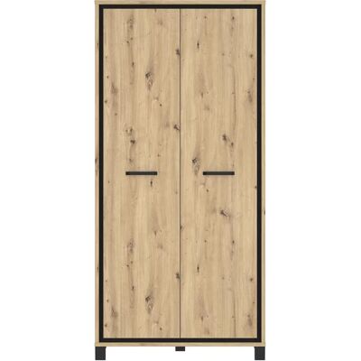 Forte Artisan Trondheim Kleiderschrank - Eiche Dekor, 2 Türen Forte Artisan Trondheim Kleiderschrank - Eiche Dekor, 2 Türen